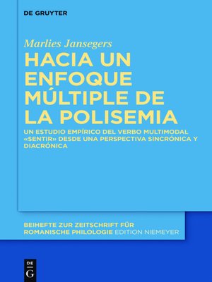 cover image of Hacia un enfoque múltiple de la polisemia